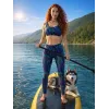 Купальные легинсы из сетки spf для сапа