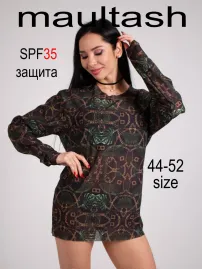 Туника spf без капюшона с рукавами для защиты от солнца