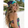 Умный топ косынка для купания spf из сетки