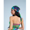 Умный топ косынка для купания spf из сетки